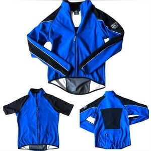 Gore Bike Wear Windstopper Cycling Soft Shell Convertible Full Zip Small